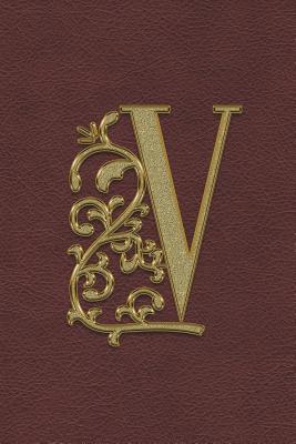 [fa282] %Read% Journal: Gold V Initial Design Cover / Wide-Rule Lined Journal / Notebook / Diary / Composition Book - 6 X 9 Ruled Paper - 100 Pages -  #ePub~