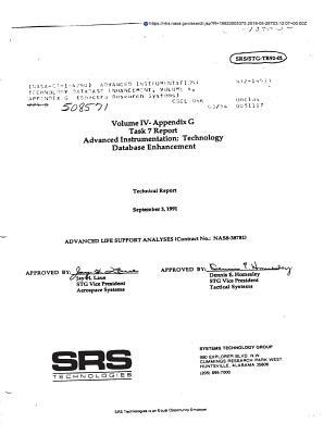 [9f0fd] *F.u.l.l.^ *D.o.w.n.l.o.a.d% Advanced Instrumentation: Technology Database Enhancement, Volume 4, Appendix G - National Aeronautics and Space Administration %PDF%