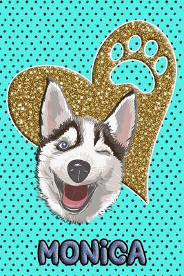 [744b0] !Download# Husky Life Monica: College Ruled Composition Book Diary Lined Journal Blue - Frosty Love *P.D.F~