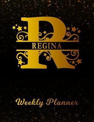 [91b29] ~Read# Regina Weekly Planner: 2 Year Personalized Letter R Appointment Book January 2019 - December 2020 Black Gold Cover Writing Notebook & Diary Datebook Calendar Schedule Plan Days, Set Goals & Get Stuff Done -  !e.P.u.b^