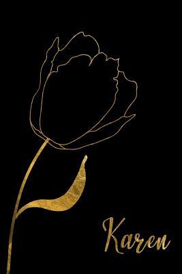 [4a85c] %R.e.a.d! %O.n.l.i.n.e~ Karen: Personalized Writing Journal for Women - Elegant Black and Gold - Fancy Names Press %P.D.F!